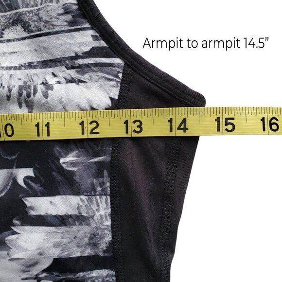 Betsey Johnson Performance Sports Bra Yoga Workout Racerback Top Size S - Picture 10 of 13